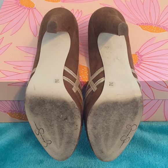 Jessica Simpson suede heels 7.5 - Picture 5 of 5